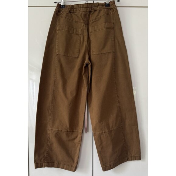 NWT Size XXS - Anthropologie The Izzie Relaxed Pull-On Cotton Barrel Pants - Picture 5 of 16